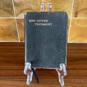 Mini Red Letter New Testament Translated Out of the Original Greek Early 1900's